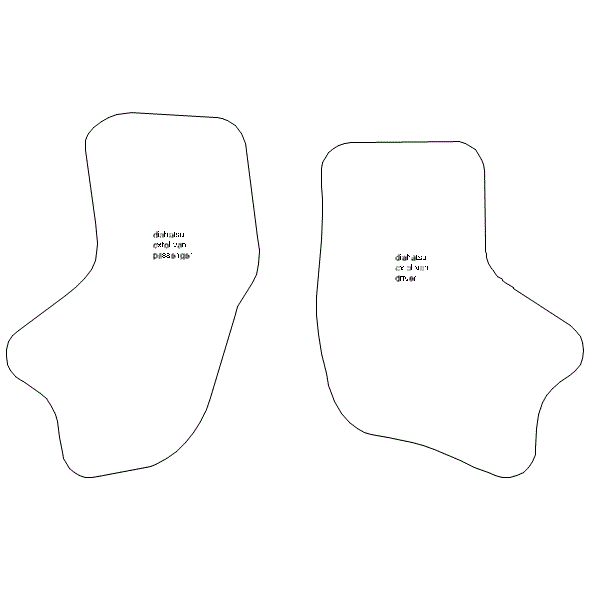 To fit Daihatsu Extol Van Car Mats 2003 - 2006 & Heel Pad (B) - Picture 5 of 16